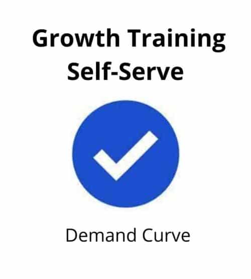 Demand curve – Growth Training Self-Serve