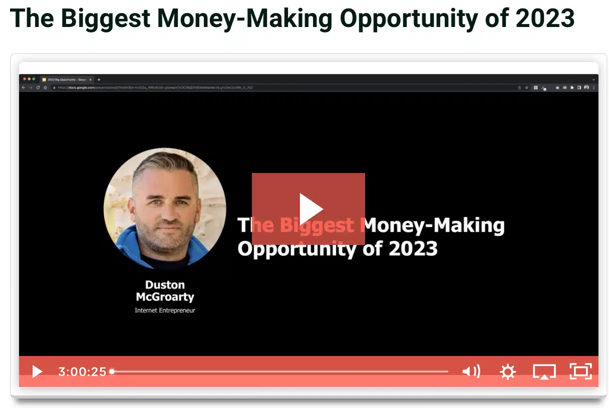 Duston McGroarty – 24-Hour Salesman & Clients Tonight