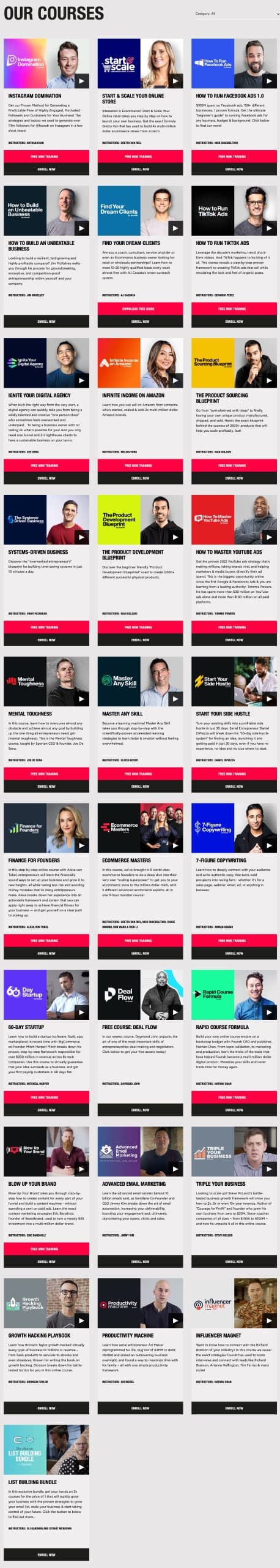 Foundr – All Courses Bundle 