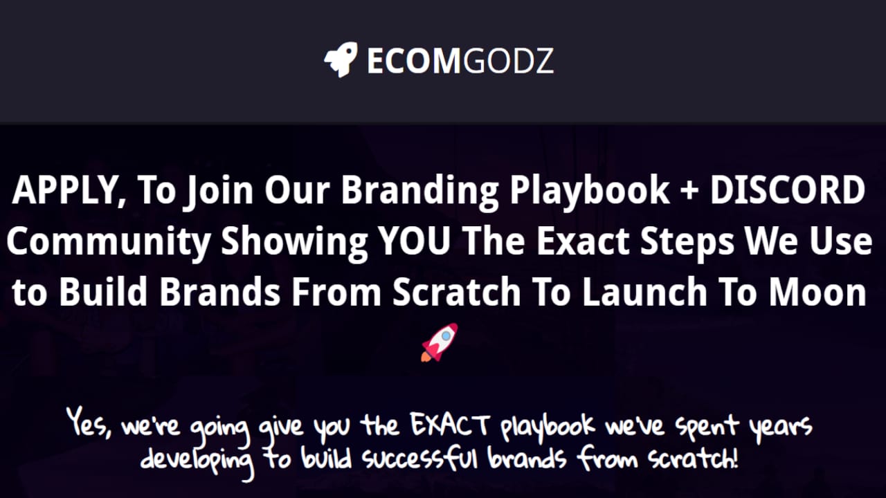 Ecom Gods Playbook By Coltybrah & Saint Dici