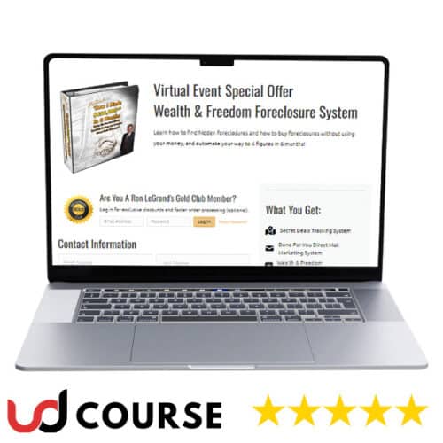 Ron Legrand – Virtual Event Special Offer Wealth & Freedom Foreclosure System 2023