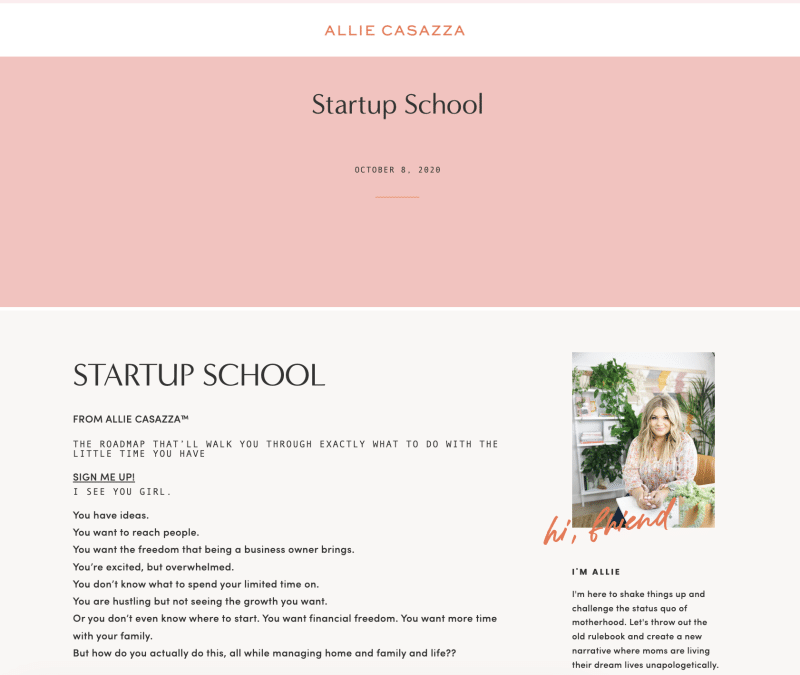 Allie Casazza – Startup School