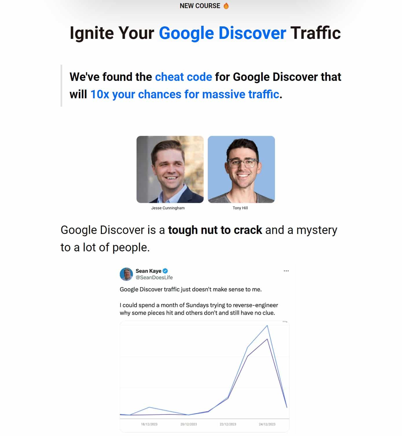 Jesse Cunningham – Ignite Your Discover Traffic by Tony Hill