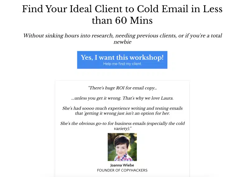 Laura Lopuch – Find Your Lead Workshop