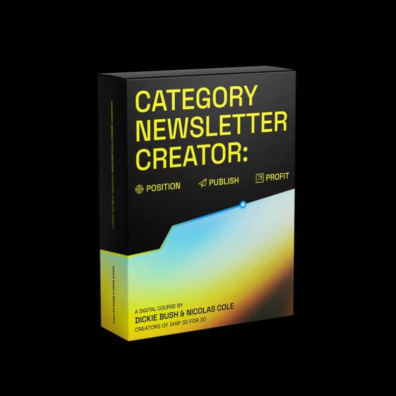 Dickie Bush & Nicolas Cole – Category Newsletter Creator