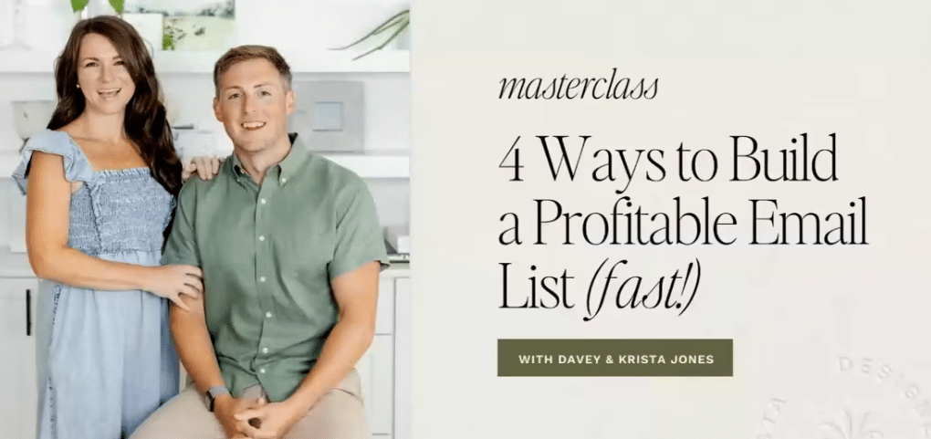 Davey and Krista - Grow a Profitable Email List
