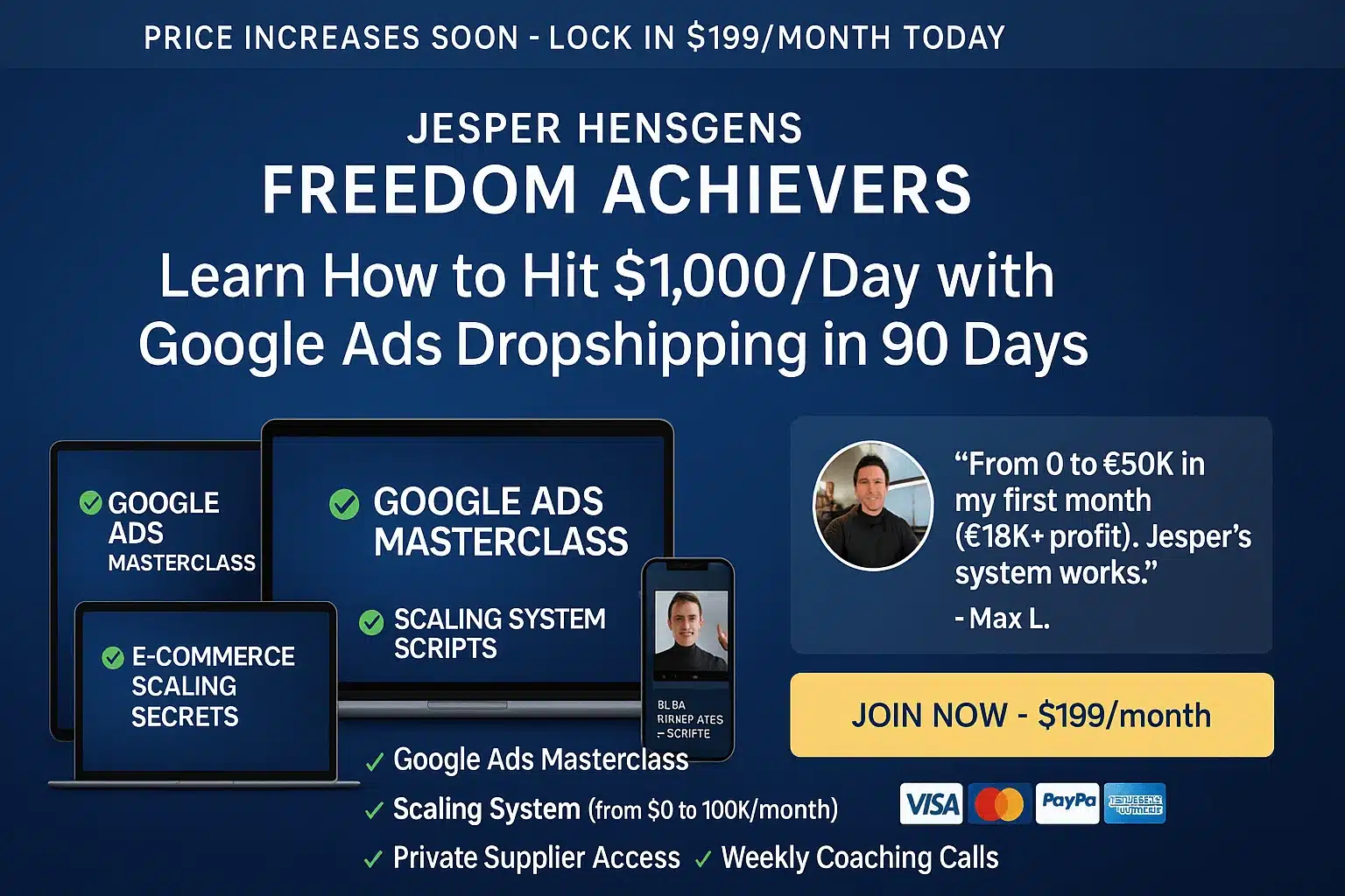 Jesper Hensgens Freedom Achiever 