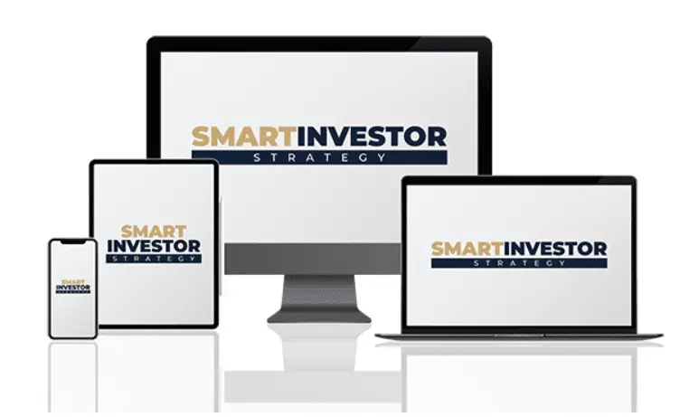 Sean Allison Smart Investor Strategy course image with multi-device display showing desktop, laptop, tablet and smartphone with gold and blue branding