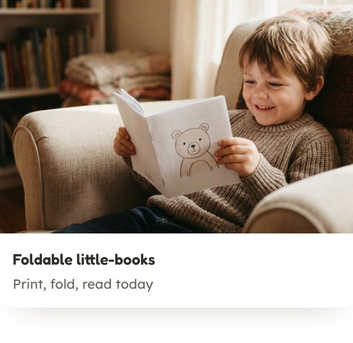 Foldable little book